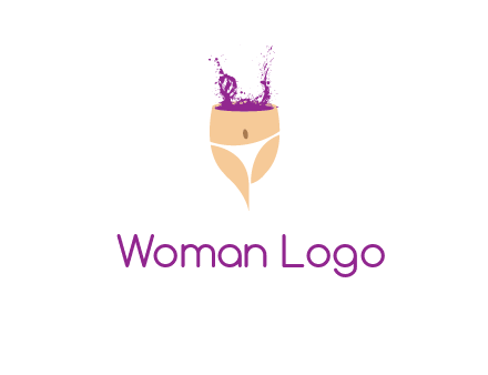 girl in bikini and wine splash vector