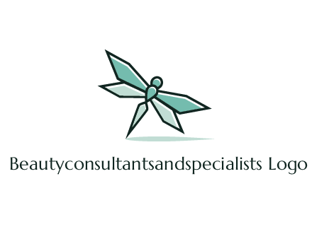 geometric dragonfly logo