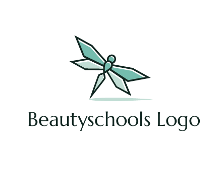 geometric dragonfly logo