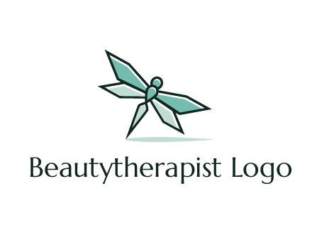 geometric dragonfly logo