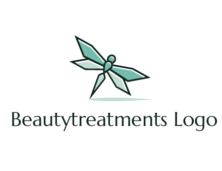 geometric dragonfly logo