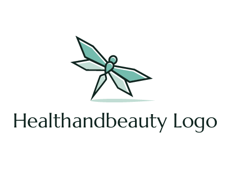 geometric dragonfly logo