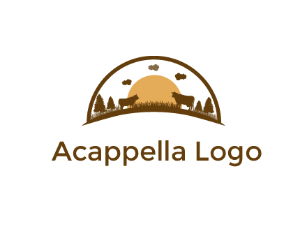 organic farm logo design