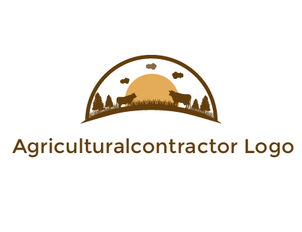 organic farm logo design