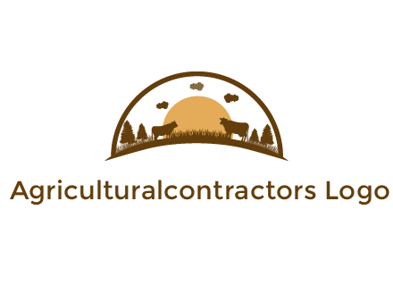 organic farm logo design