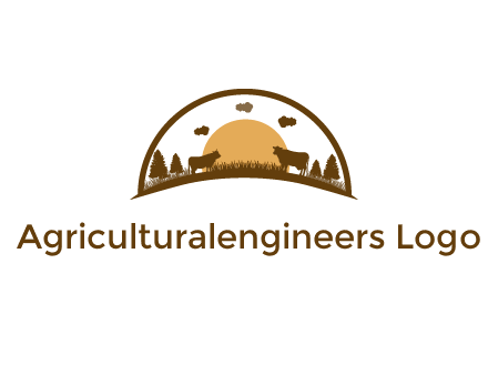 organic farm logo design