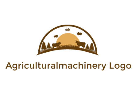 organic farm logo design
