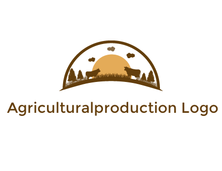 organic farm logo design