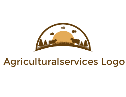 organic farm logo design