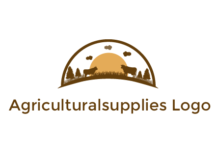 organic farm logo design