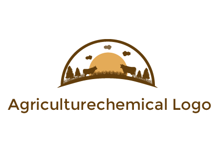 organic farm logo design
