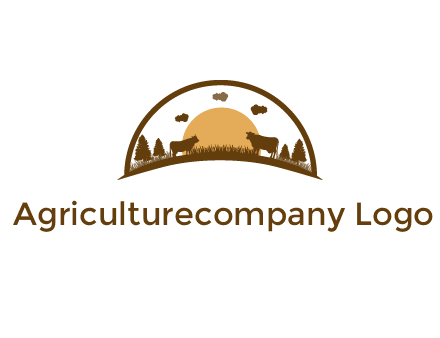 organic farm logo design