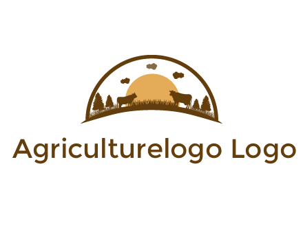 organic farm logo design