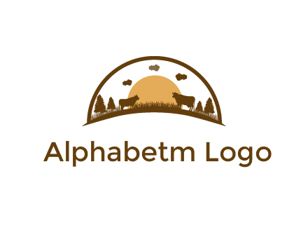 organic farm logo design