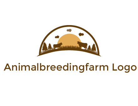organic farm logo design