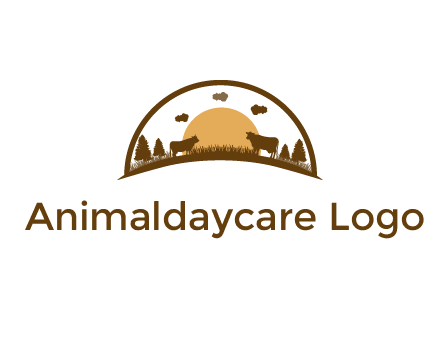 organic farm logo design