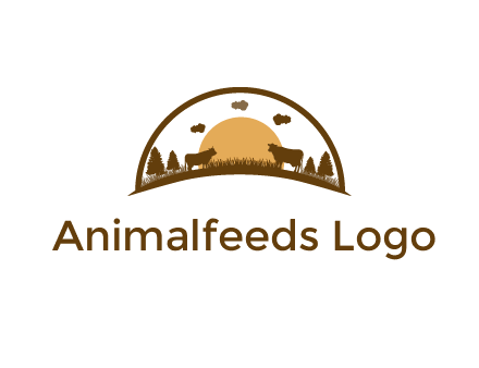 organic farm logo design