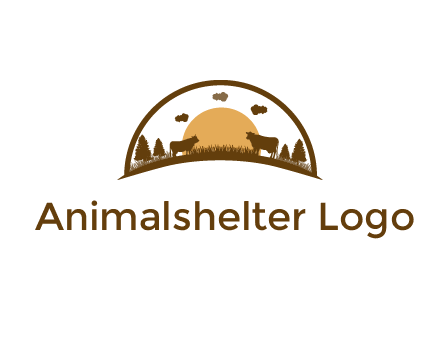 organic farm logo design