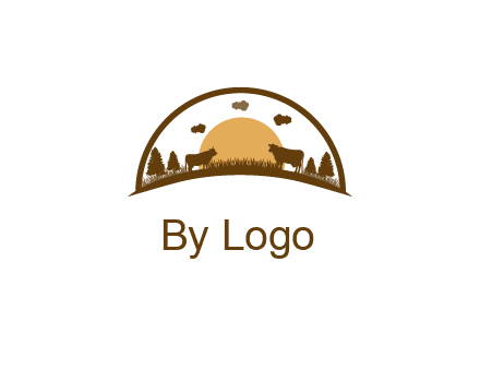 organic farm logo design