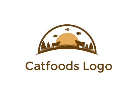 organic farm logo design