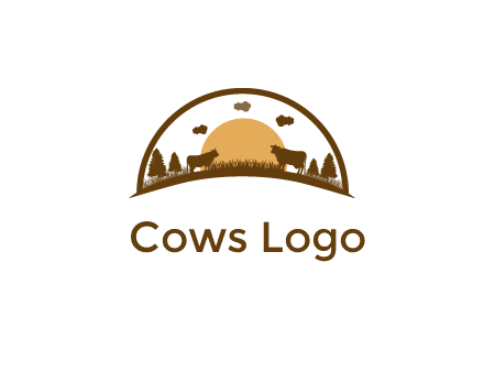 organic farm logo design