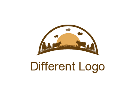 organic farm logo design