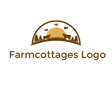 organic farm logo design