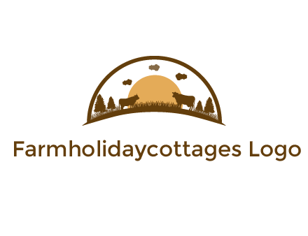 organic farm logo design