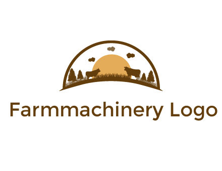 organic farm logo design