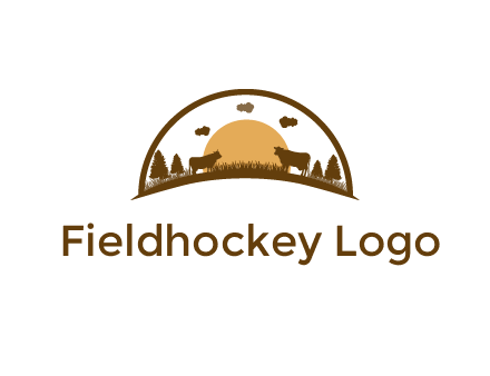 organic farm logo design