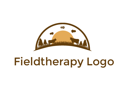organic farm logo design