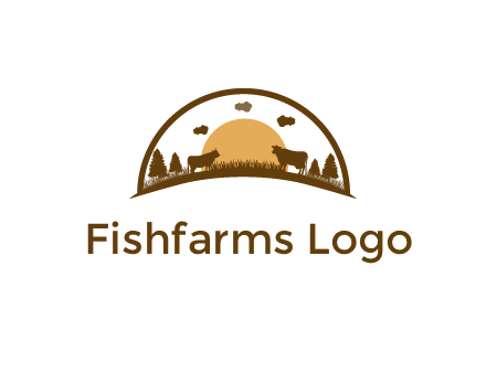 organic farm logo design