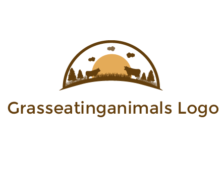 organic farm logo design