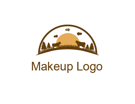 organic farm logo design