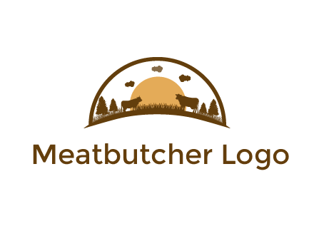 organic farm logo design