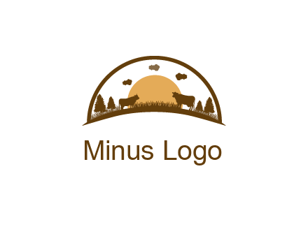 organic farm logo design