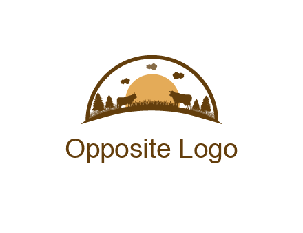 organic farm logo design