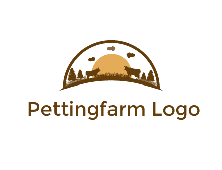 organic farm logo design