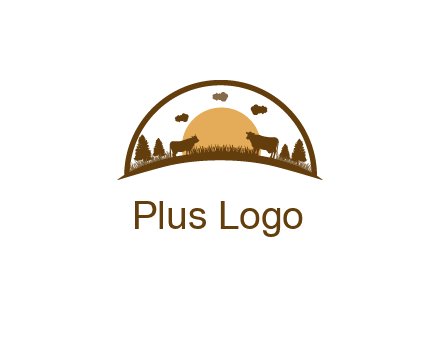 organic farm logo design