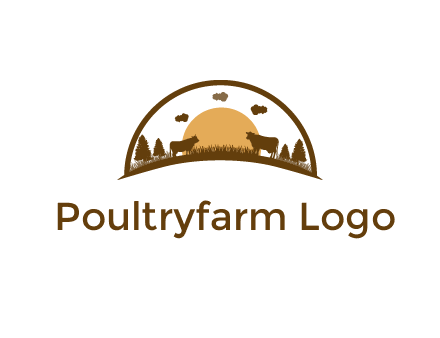 organic farm logo design