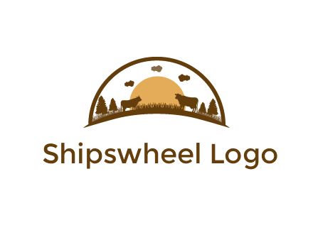 organic farm logo design