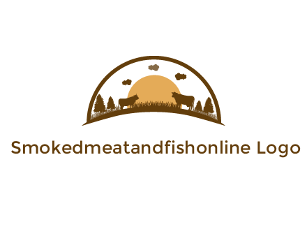 organic farm logo design