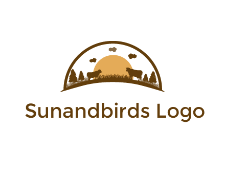 organic farm logo design