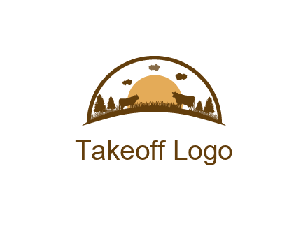 organic farm logo design