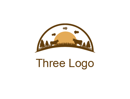 organic farm logo design