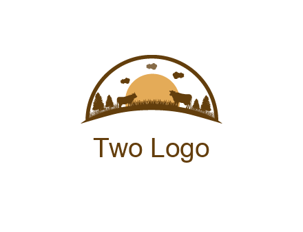 organic farm logo design