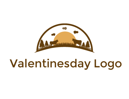 organic farm logo design