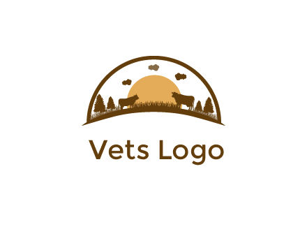 organic farm logo design