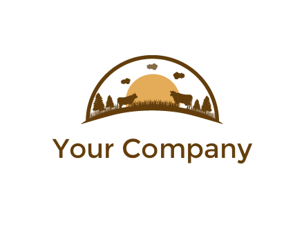 organic farm logo design