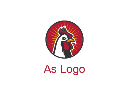rooster bust logo